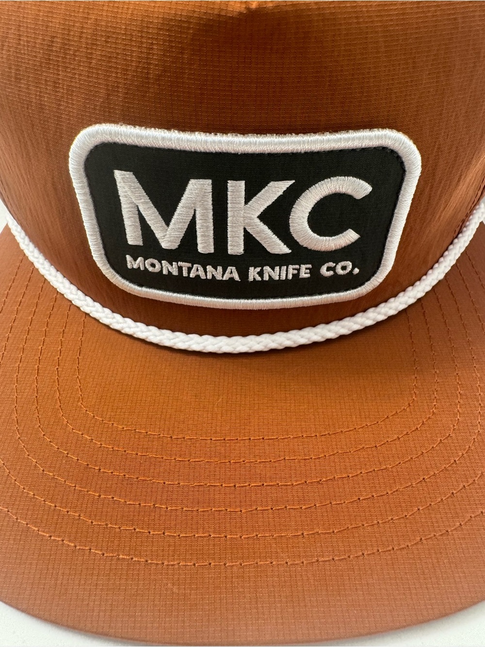 Montana Knife Company Rust Rope-Front Trucker Hat - Picture 2 of 2